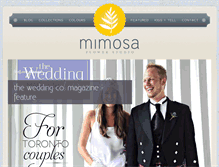 Tablet Screenshot of mimosaflowers.com
